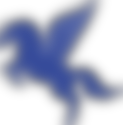 Logo FABERS - blauer Pegasus